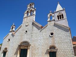 traditional church on the island of lastovo, Croatia