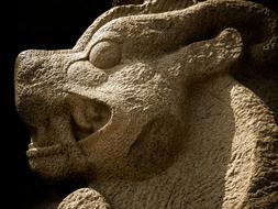 head of the statue in the Tiger Cave Temple