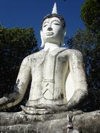 seated buddha sculpture in northern thailand