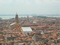 historical city on coast, Italy, Venice