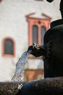 Stone Water Fountain flow