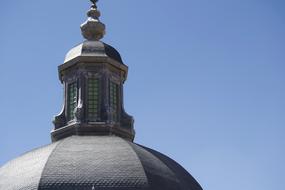 dome in the architecture of the cathedral close up