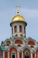 Orthodox church with a gilded dome