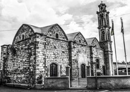 old photo of a church in cyprus