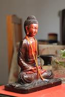 temple buddha statue on blurred background