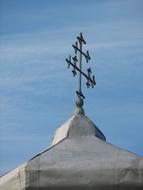 Church Cross on the dome close-up