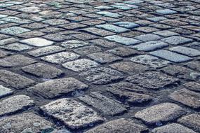 weathered grey cobblestones, background