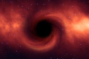 clipart of black hole in galaxy space