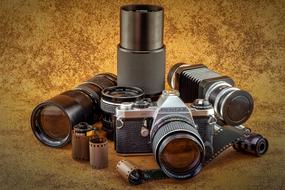 lenses and film for the camera