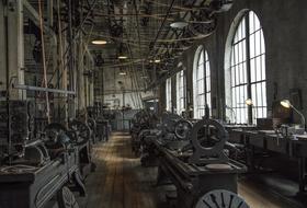 Historic machine tools in workshop, usa, new jersey,west orange