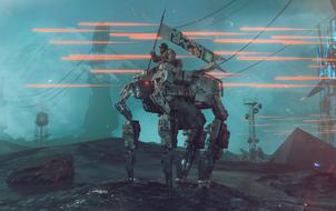 futuristic robot