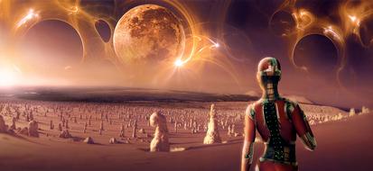 Fantasy Science Fiction drawing