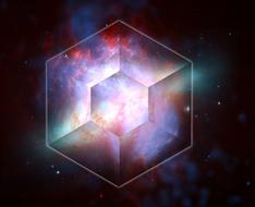 colorful galaxy in space, digital art