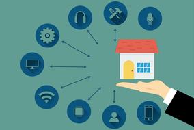 smart home structure clipart