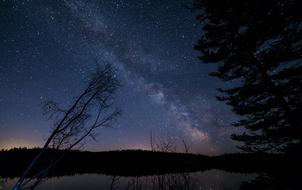 starry sky in British Columbia