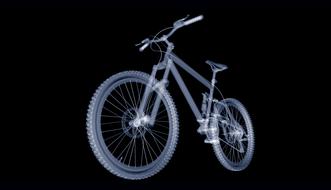 grey mountain bike