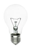 Isolated Light Bulb Transparent