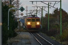 Picture of Electric train on a railroad