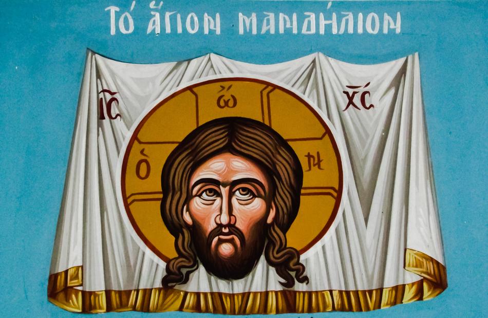 iconography on the chapel in paralimni, cyprus