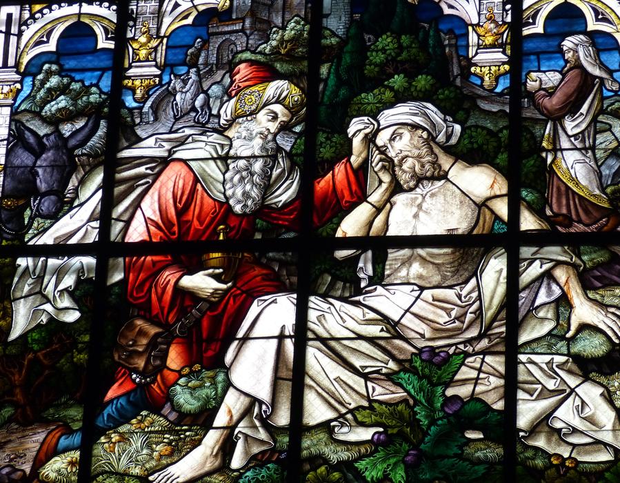 Window Stained Glass samaritans