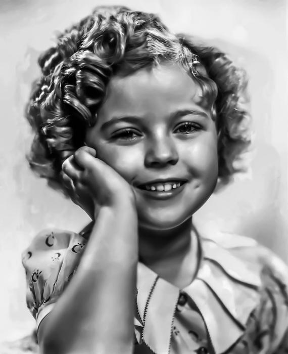 child portrait of Shirley Temple