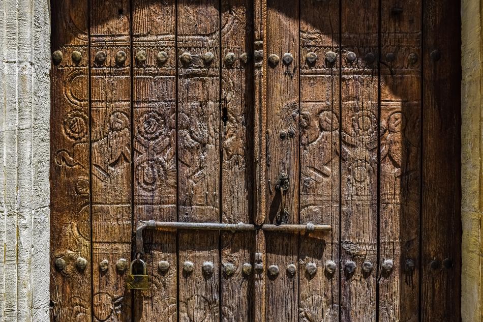 old church door in Ayios Georgios