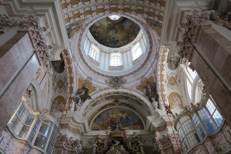 interior painted in the church