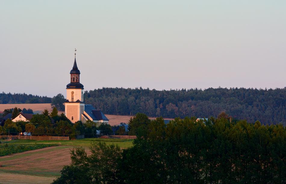 Landscape Thuringia church