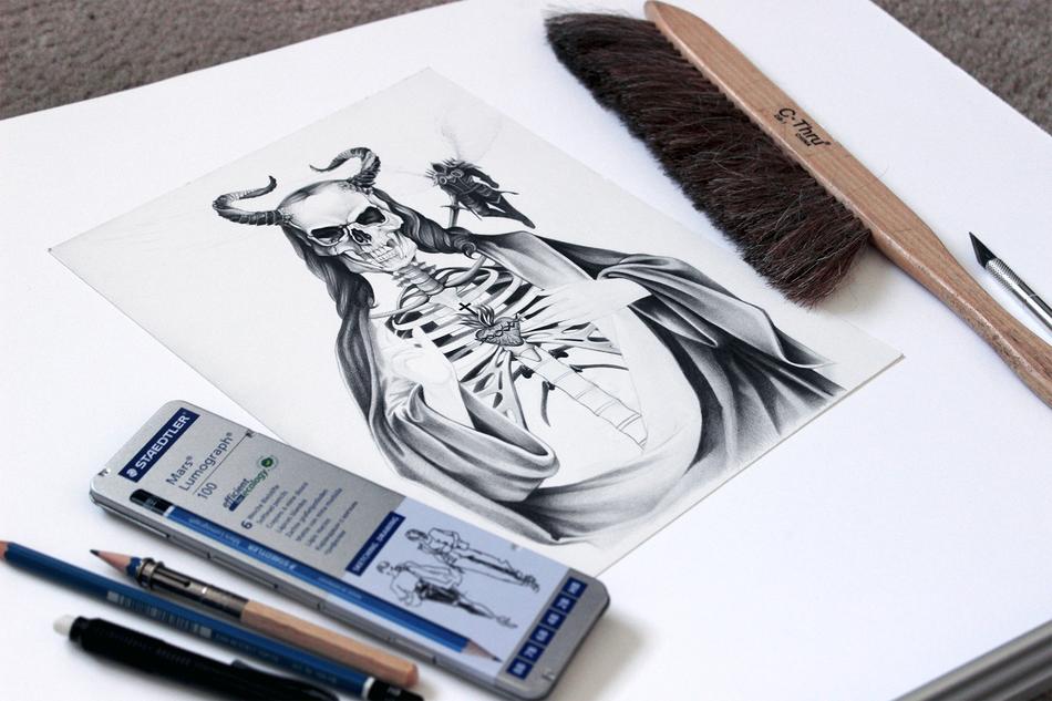 Devil Jesus drawing