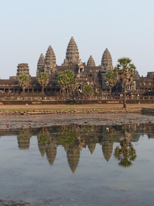 landscape scenic of Angkor Wat Temple in Cambodia
