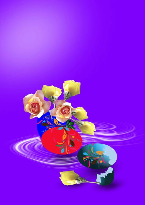 floral easter arrangement as an illustration