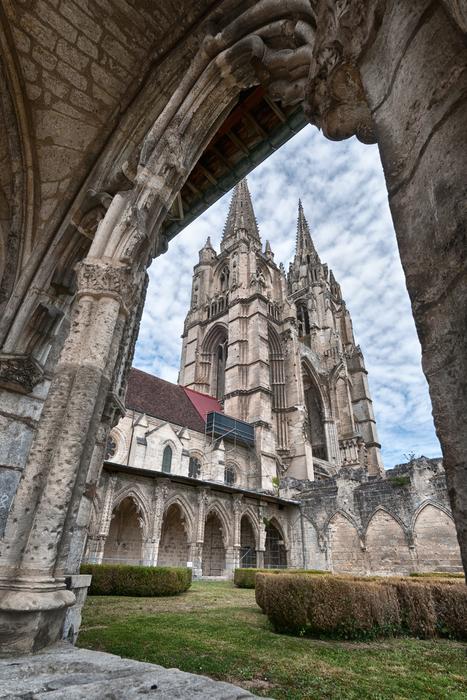 medieval Cathedral Church in soissons