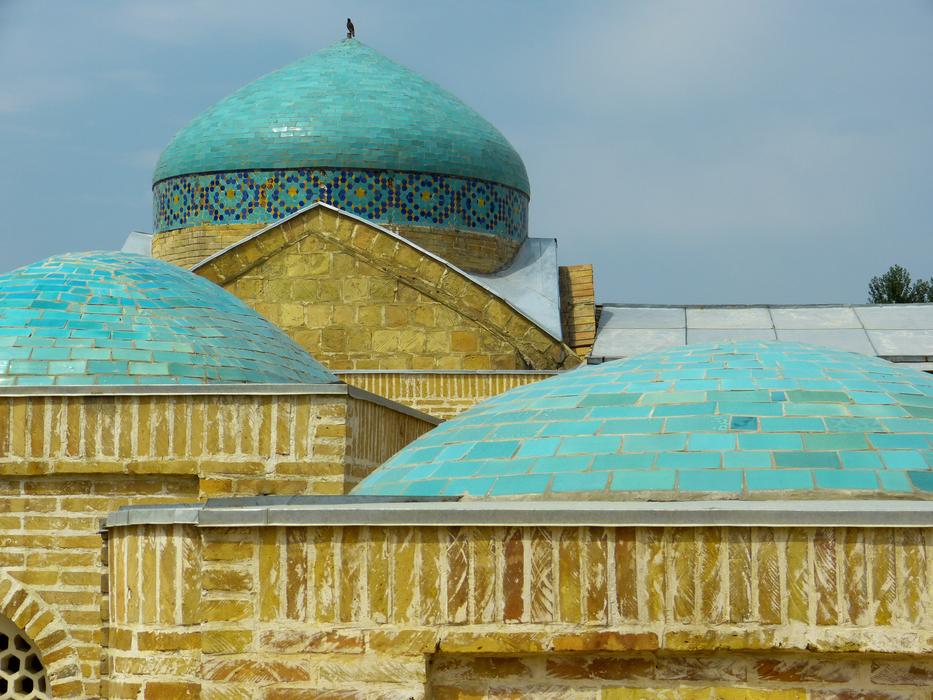 Cemetery Grave blue roof