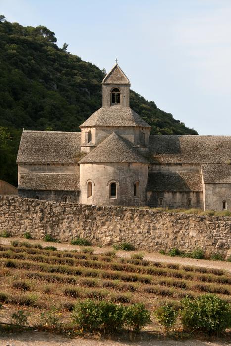 Church and lavanders