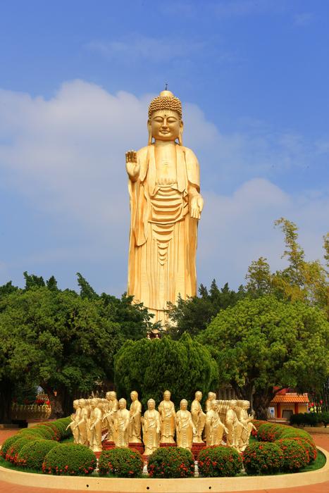 Big Buddha statue in Taiwan, against the sky