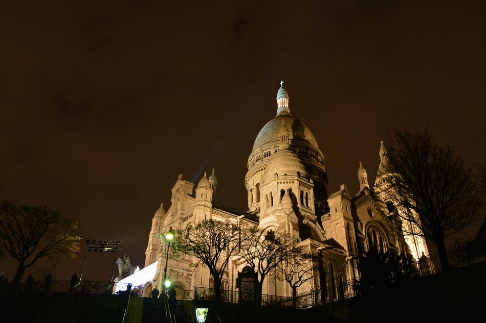 cathedral in the dark in france