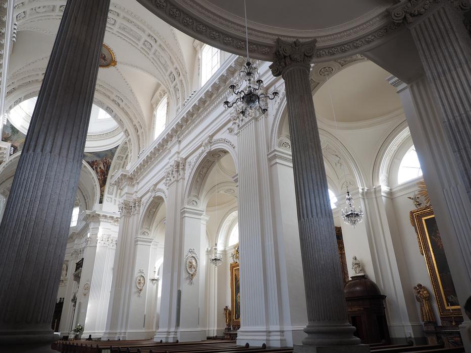 interior in the cathedral of saint ursein