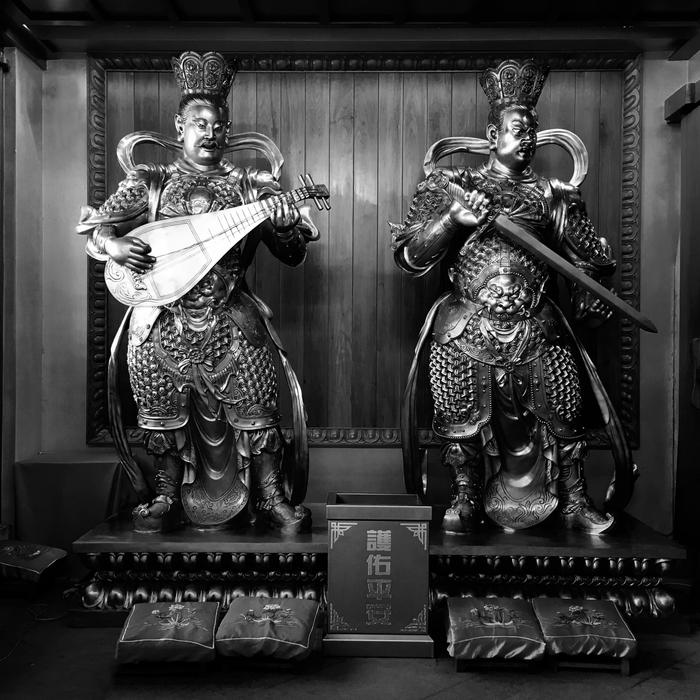 Buddhist deities in temple