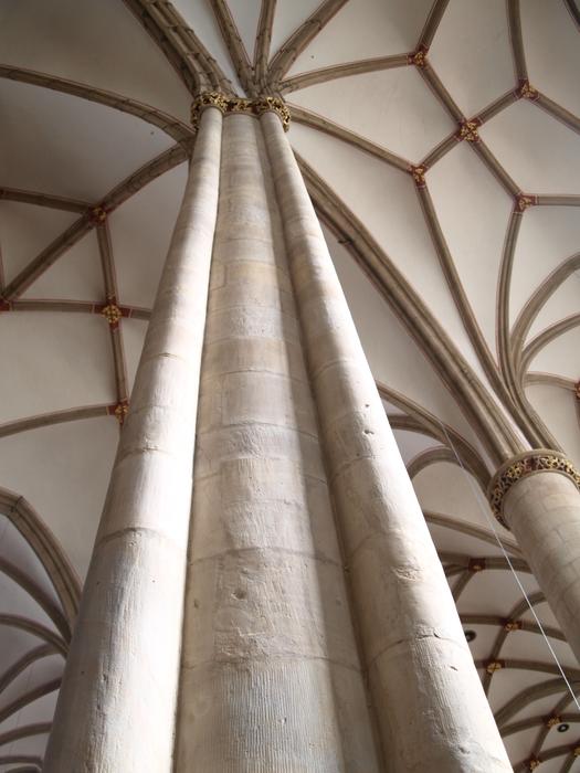 stone column in the church