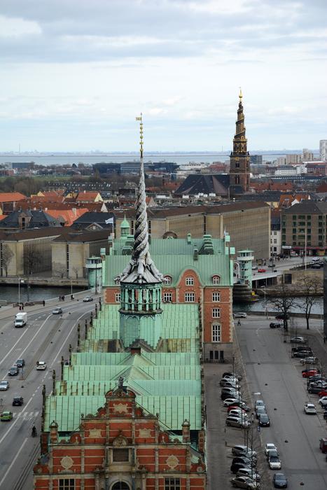 Beautiful and colorful cityscape of Copenhagen, Denmark