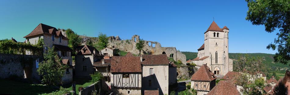 Panoramic view of Lot Lapopie