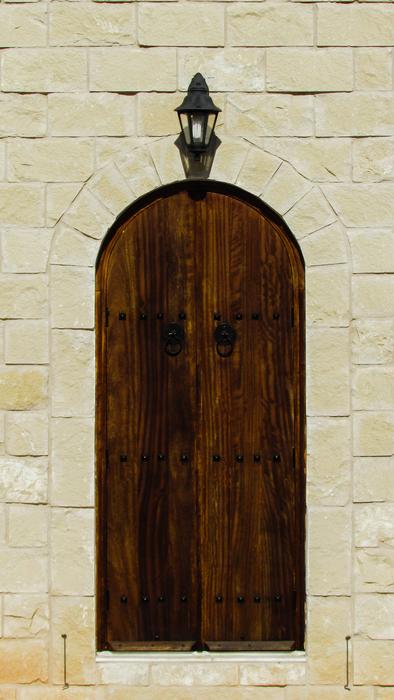 dark Wooden Entrance Door, cyprus