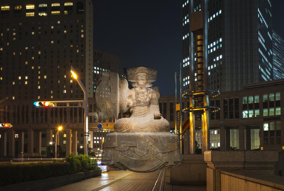 buddha as artwork in tokyo