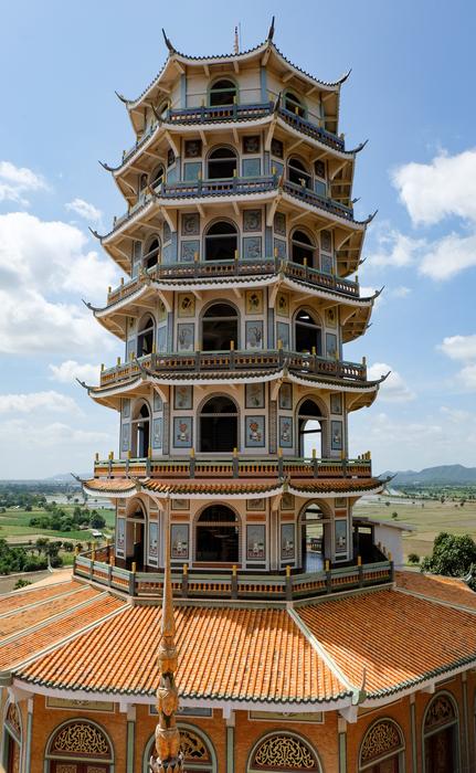 tower with windows in thailand
