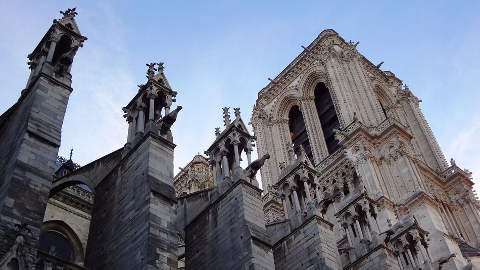 Notre Dame Church Gargoyles on Tower