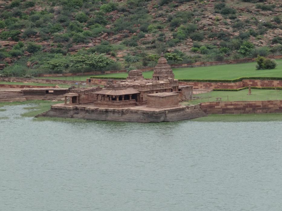 Bhootnath Temple at Agasthya Lake in Karnataka, India