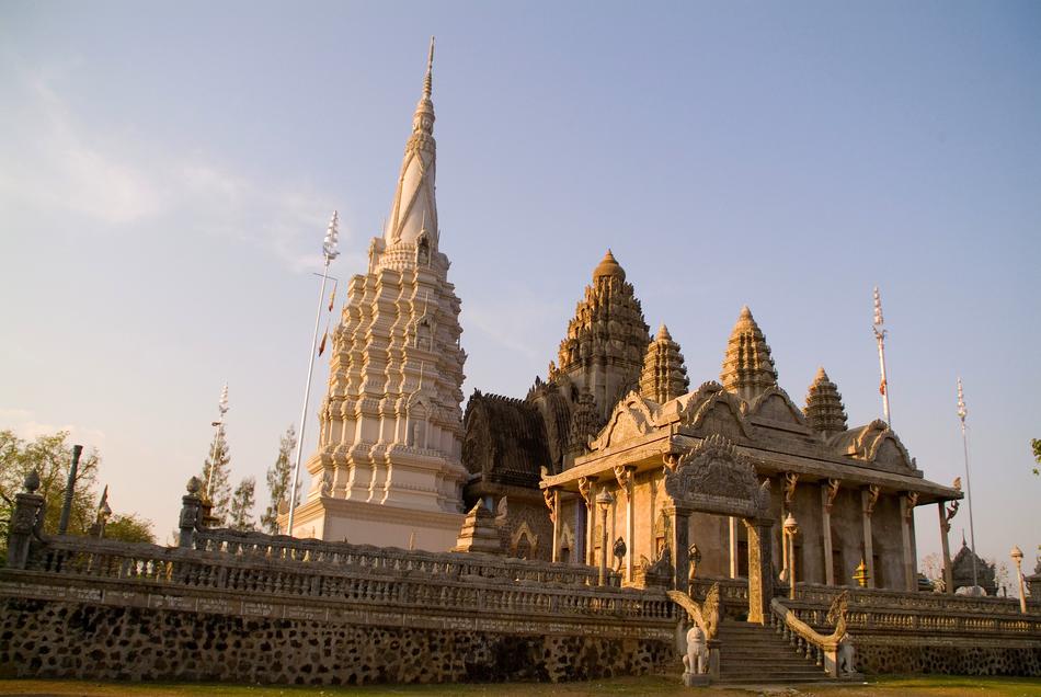 unusual temple architecture in Cambodia