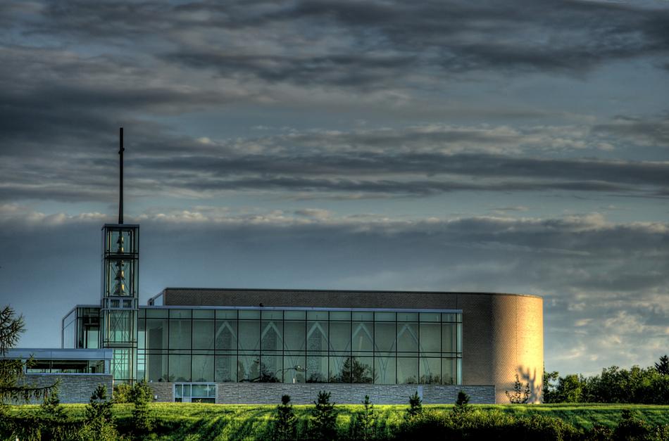 building with panoramic windows in canada
