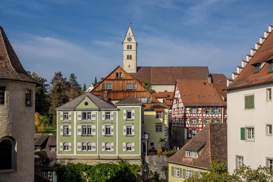 meersburg architecture on the shore of Lake Constance
