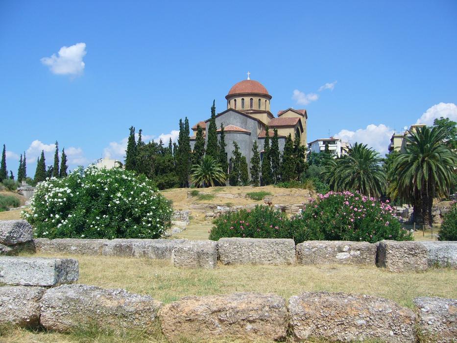 Greece Church Garden